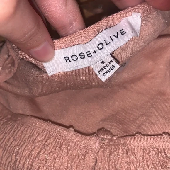 Rose and Olive | pink dotted tank size small - Picture 5 of 5